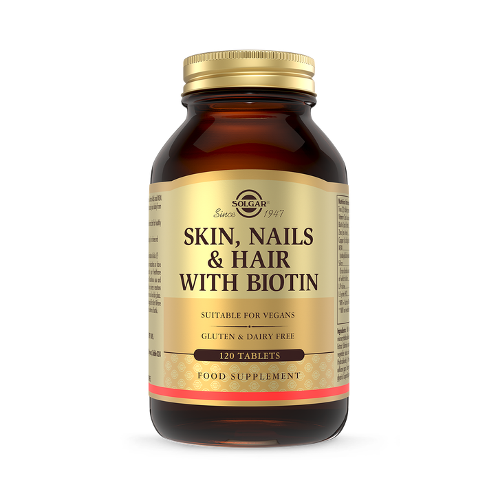 Solgar Skin, Nails and Hair with Biotin 120 Tablets
